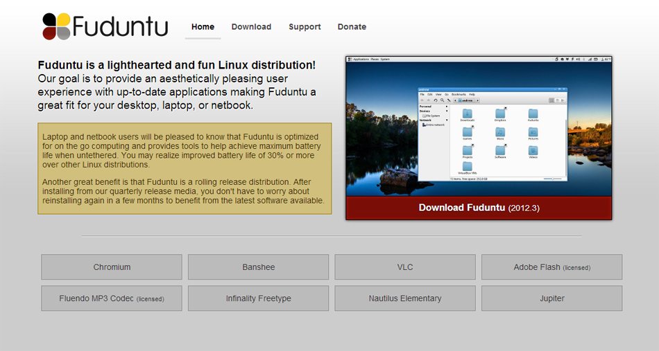 Fuduntu homepage